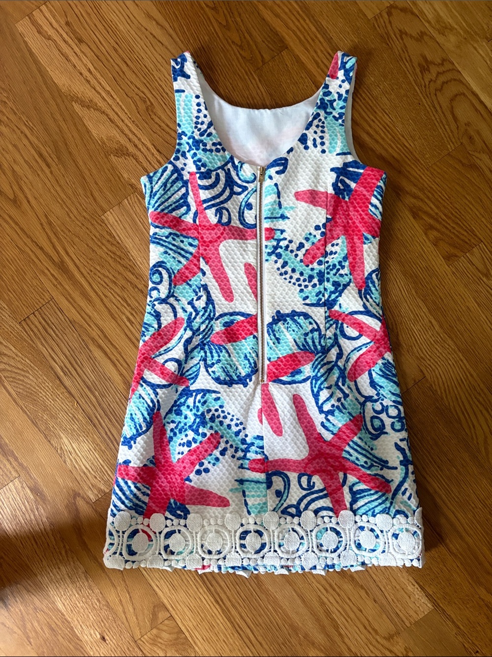 Lilly Pulitzer Blue and Pink Printed Tank Dress - Picture 3 of 3
